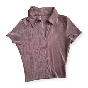 Y2K stretchy spot top, x-small